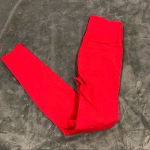 Like new Fabletics sculpt knit red leggings
